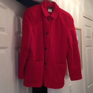 Harve Benard red wool blazer